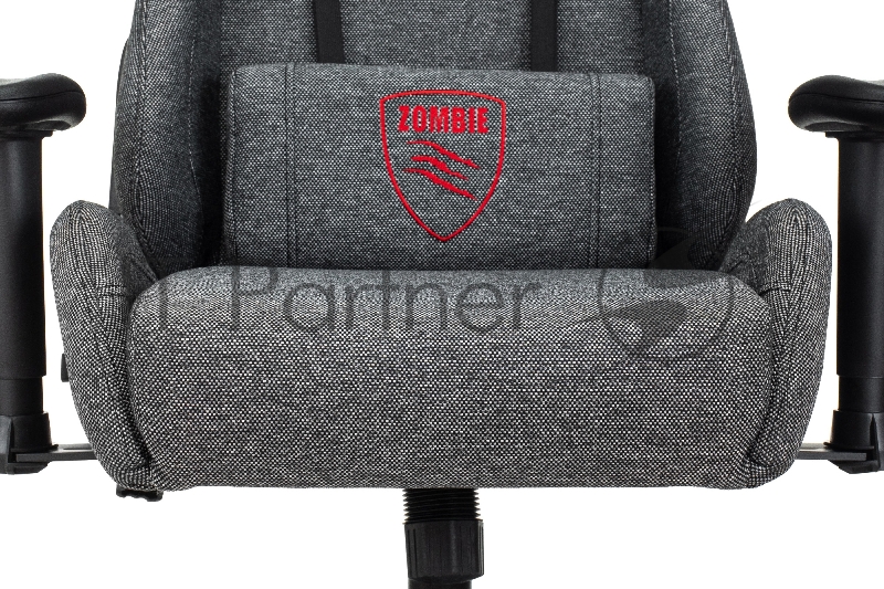 Кресло игровое Zombie Neo серый 3C1 крестов. пластик