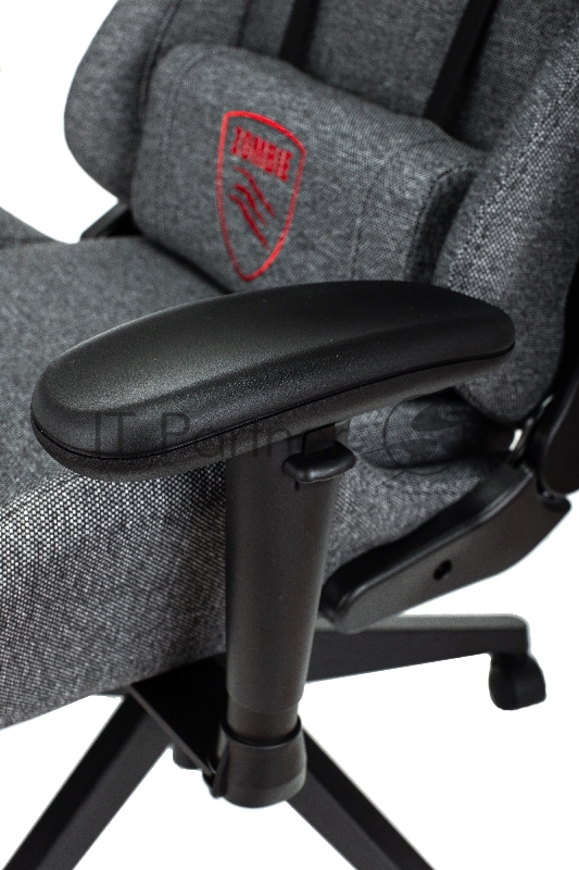 Кресло игровое Zombie Neo серый 3C1 крестов. пластик