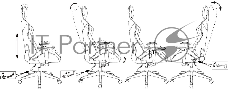 Кресло игровое Zombie Neo серый 3C1 крестов. пластик