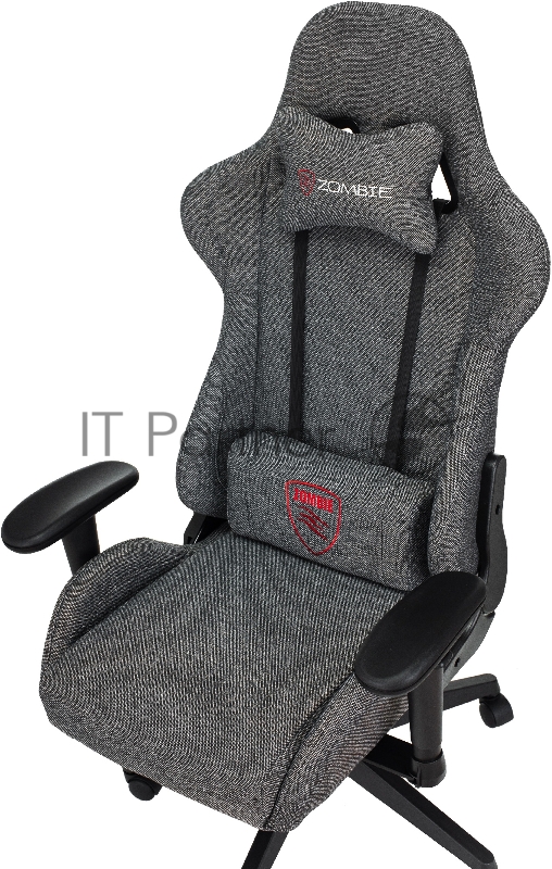 Кресло игровое Zombie Neo серый 3C1 крестов. пластик