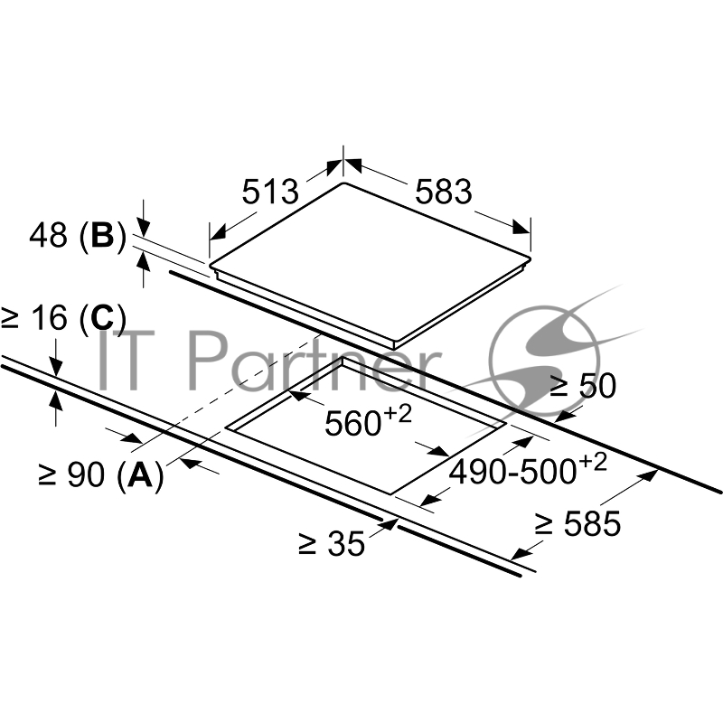Электрическая варочная панель Bosch 60 cm черный