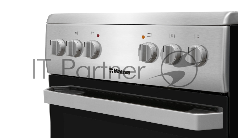 Плита стеклокерамическая Hansa, ширина - 50 см, 4 нагревательных элемента, серебристый