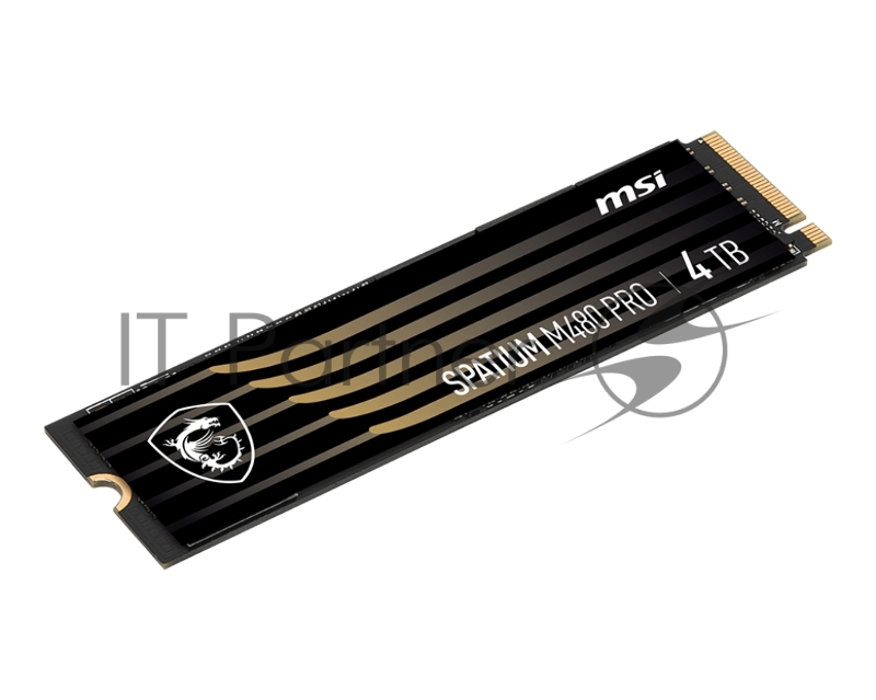 Накопитель SSD MSI SPATIUM M480 4TB 3D NAND Скорость записи 5500 Мб/сек. Скорость чтения 7000 Мб/сек. TBW 3000 Тб Время наработки на отказ 1600000 ч. S78-440R050-P83