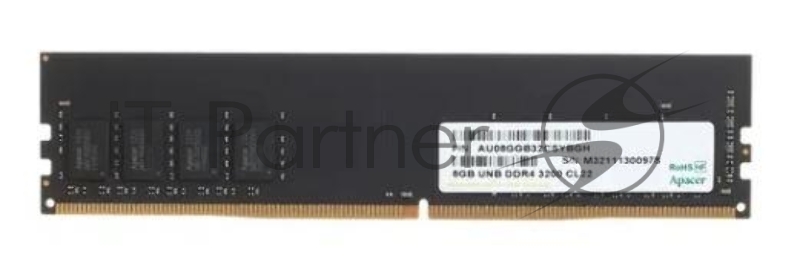 Память Apacer 8GB DDR4 3200 DIMM EL.08G21.GSH Non-ECC, CL22, 1.2V, 1024x8, RTL