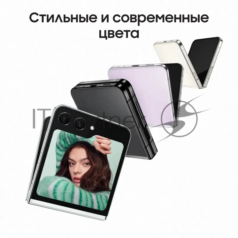 Смартфон Samsung SM-F731B Galaxy Z Flip 5 5G 512Gb 8Gb мятный раскладной 3G 4G 1Sim 6.7 1080x2640 Android 13 12Mpix 802.11 a/b/g/n/ac/ax NFC GPS GSM900/1800 GSM1900 TouchSc Protect
