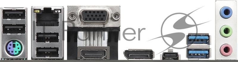 Материнская плата Asrock N100M 1xDDR4 mATX AC`97 6ch(5.1) GbLAN+VGA+HDMI+DP