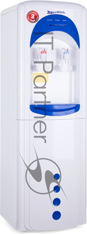 Кулер Aqua Work 17LWR напольный белый/синий