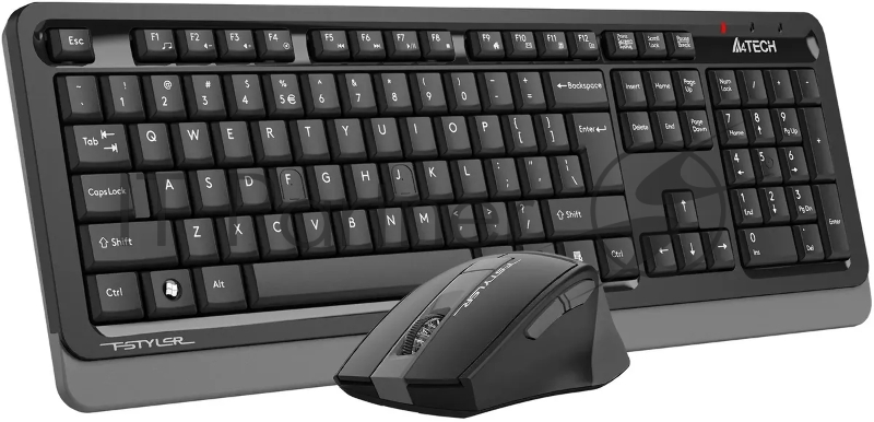 Клавиатура + мышь A4Tech Fstyler FG1035 клав:черный/серый мышь:черный/серый USB беспроводная Multimedia (FG1035 GREY)