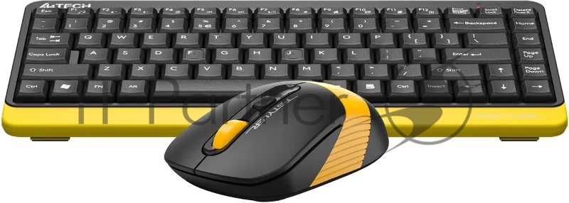 Клавиатура + мышь A4Tech Fstyler FG1110 клав:черный/желтый мышь:черный/желтый USB беспроводная Multimedia (FG1110 BUMBLEBEE)