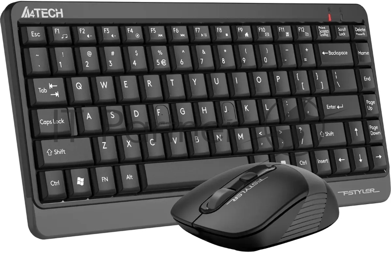Клавиатура + мышь A4Tech Fstyler FG1110 клав:черный/серый мышь:черный/серый USB беспроводная Multimedia (FG1110 GREY)