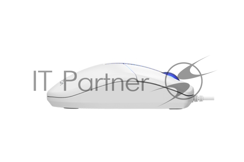 Мышь A4Tech N-530S белый оптическая (1200dpi) silent USB (3but)