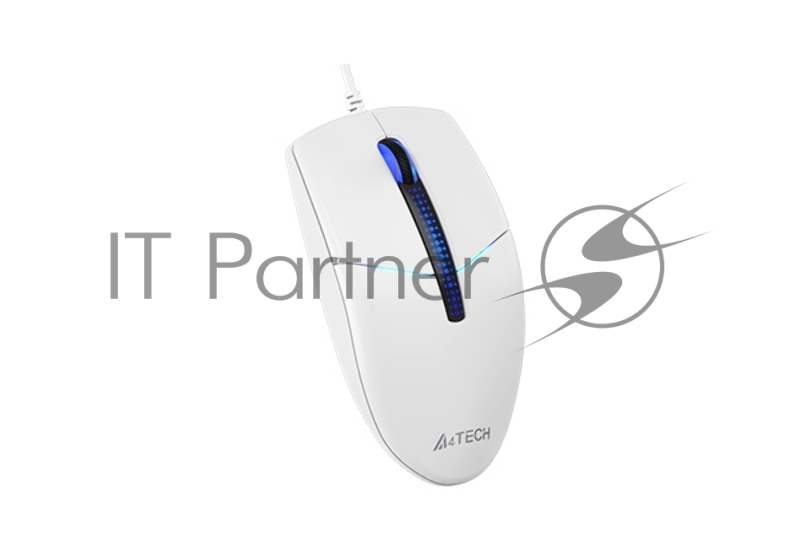 Мышь A4Tech N-530S белый оптическая (1200dpi) silent USB (3but)