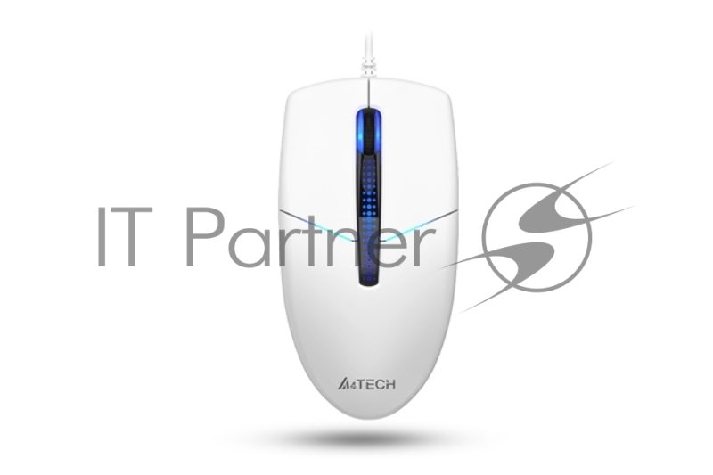 Мышь A4Tech N-530S белый оптическая (1200dpi) silent USB (3but)
