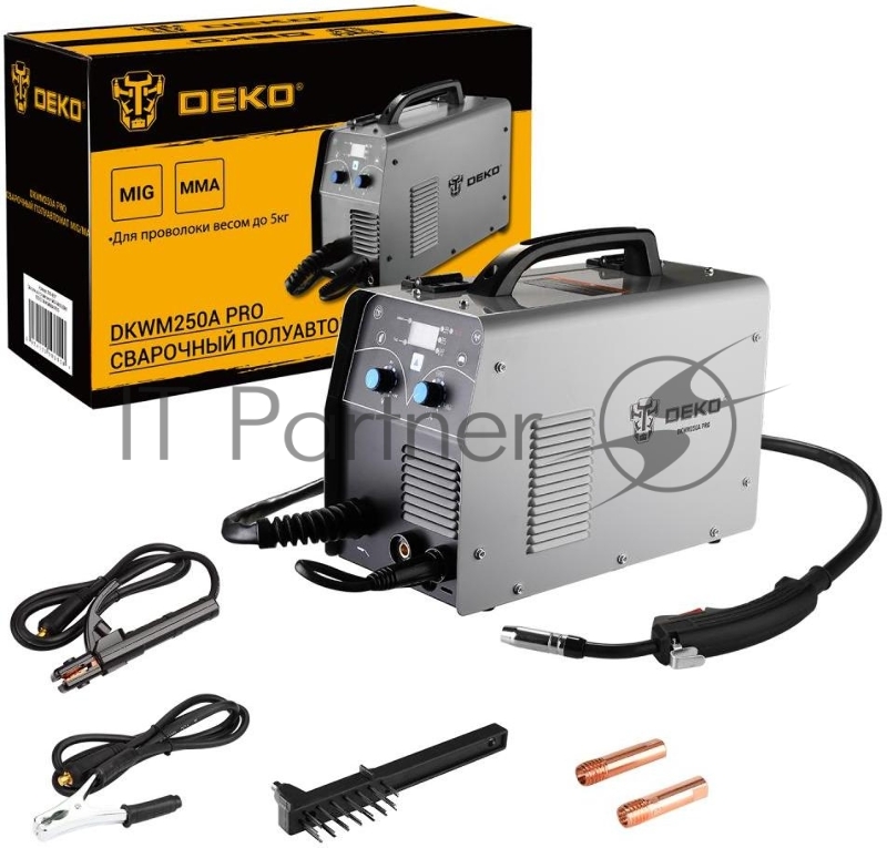 Сварочный полуавтомат Deko DKWM250A MIG-MAG/ММА 7кВт