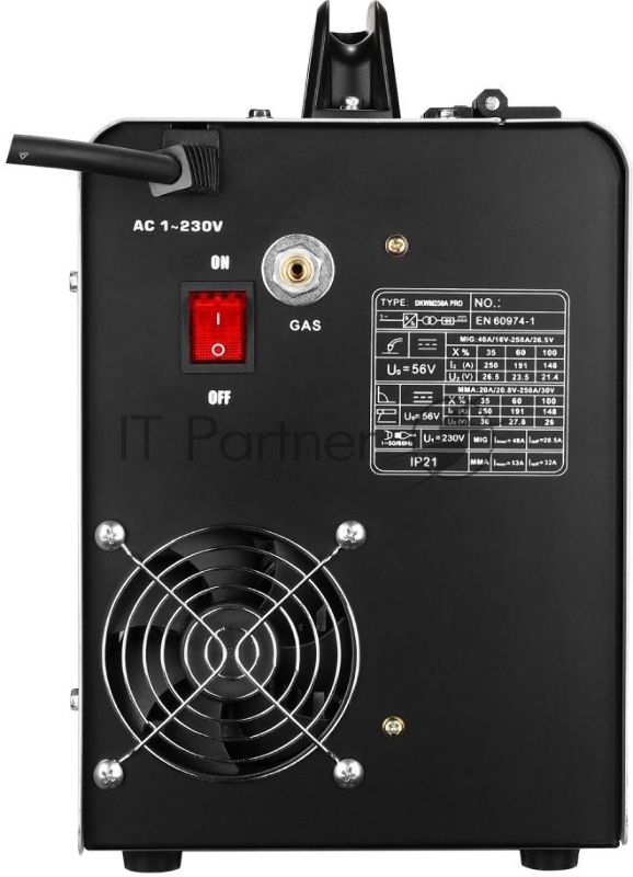 Сварочный полуавтомат Deko DKWM250A MIG-MAG/ММА 7кВт