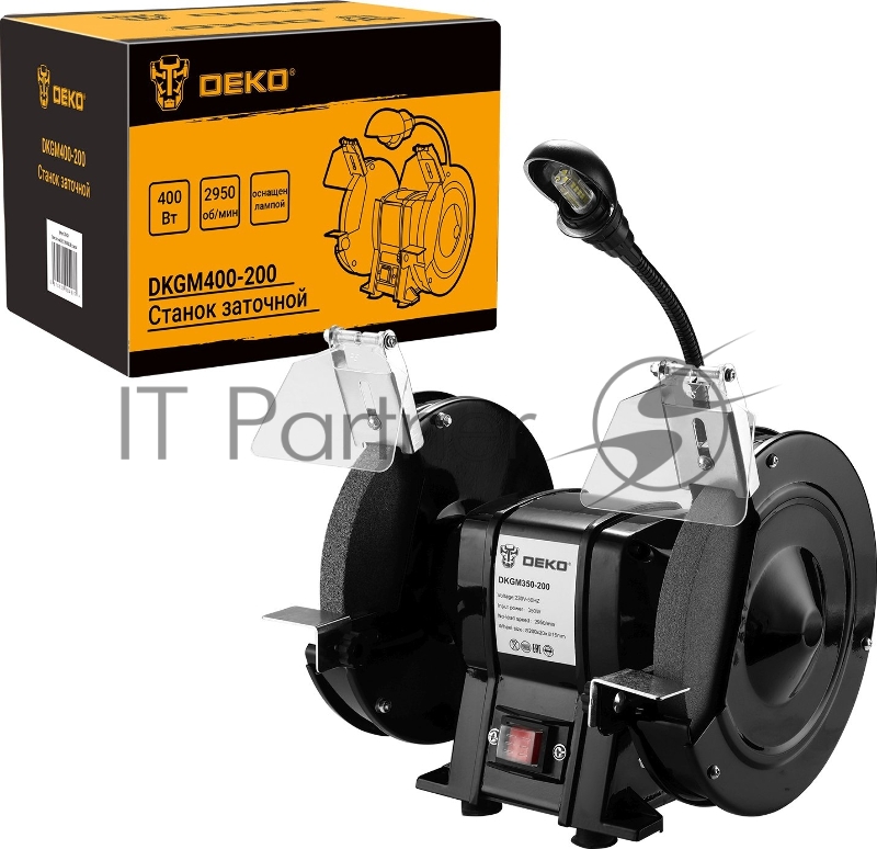 Станок заточной Deko DKGM400-200 400W (063-4324)