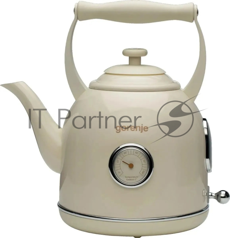Чайник электрический Gorenje K17CLINGOR 1.7л. 2000Вт бежевый (корпус: металл)