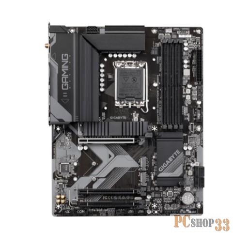 Материнская плата Gigabyte B760 GAMING X AX, Socket 1700, B760, 4xDDR5-4800, HDMI+DP, 3xPCI-Ex16, 4xSATA3(RAID 0/1/5/10), 3xM.2, 8Ch Audio, 2.5GLan, WiFi, (4+4)xUSB2.0, (3+2)xUSB3.2, (1+1)xUSB3.2 Type-C™, ATX, RTL