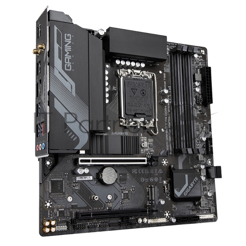 Материнская плата Gigabyte B760M GAMING X AX DDR4, Socket 1700, B760, 4xDDR4-3200, HDMI+DP, 2xPCI-Ex16, 4xSATA3(RAID 0/1/5/10), 2xM.2, 8Ch Audio, 2.5GbLan, (4+4)xUSB2.0, (4+2)xUSB3.2, (0+1)xUSB3.2 Type-C™, mATX, RTL