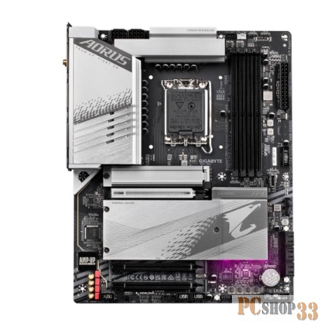 Материнская плата Gigabyte Z790 AORUS ELITE AX-W, Socket 1700, Z790, 4xDDR5-4800, HDMI+DP, 3xPCI-Ex16, 6xSATA3(RAID 0/1/5/10), 4xM.2, 8Ch Audio, 1x2.5GbLan, WiFi, (4+4)xUSB2.0, (5+2)xUSB3.2, (1+1)xUSB3.2 Type-C™, ATX, RTL