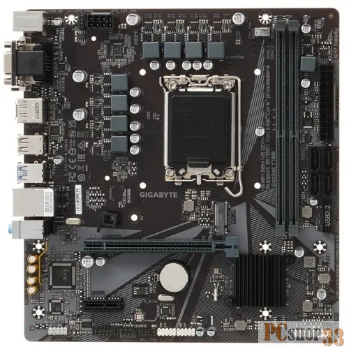 Материнская плата Gigabyte H610M S2H V2 DDR4 Soc-1700 Intel H610 2xDDR4 mATX AC`97 8ch(7.1) GbLAN+VGA+DVI+HDMI+DP