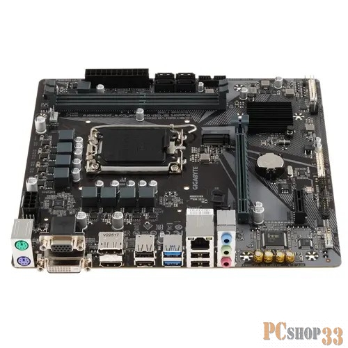 Материнская плата Gigabyte H610M S2H V2 DDR4 Soc-1700 Intel H610 2xDDR4 mATX AC`97 8ch(7.1) GbLAN+VGA+DVI+HDMI+DP