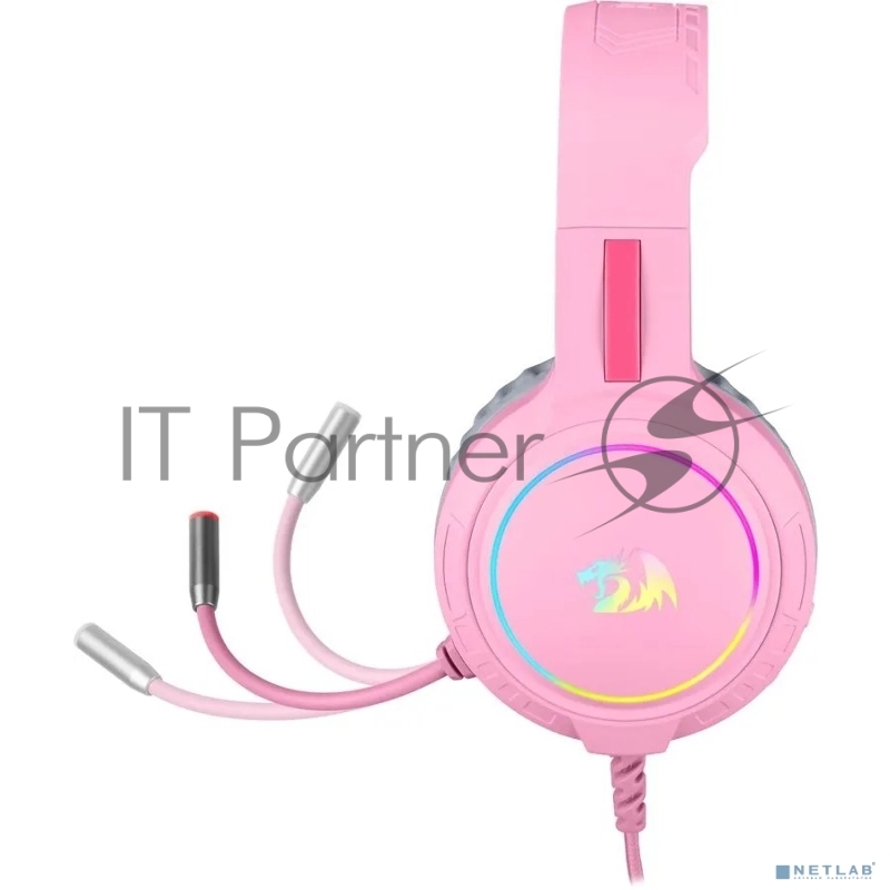 Игровая гарнитура Defender Mento RGB, 3.5мм, розовые Redragon (71763)