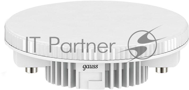 Лампа светодиодная Gauss GX53 6Вт цок.:GX53 таблетка 220B 4100K св.свеч.бел.нейт. (упак.:10шт) (108008206)