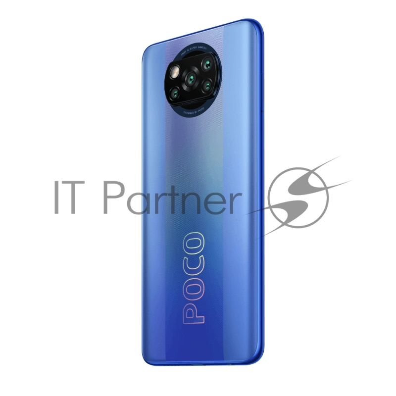 Смартфон Xiaomi Poco X3 Pro 128Gb 6Gb голубой моноблок 3G 4G 2Sim 6.67 1080x2400 Android 11 48Mpix 802.11 a/b/g/n/ac NFC GPS GSM900/1800 GSM1900 MP3 A-GPS microSD max256Gb