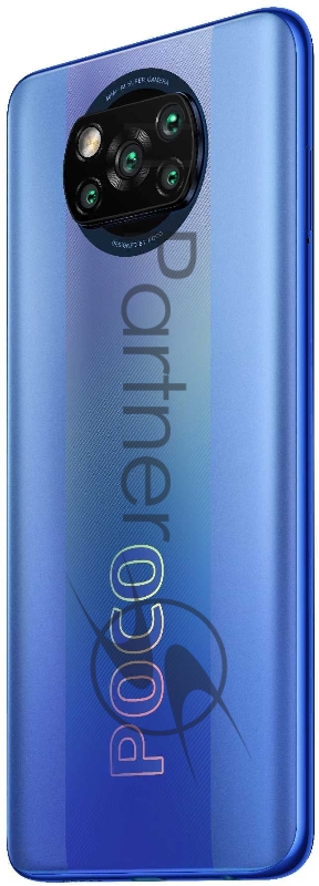 Смартфон Xiaomi Poco X3 Pro 128Gb 6Gb голубой моноблок 3G 4G 2Sim 6.67 1080x2400 Android 11 48Mpix 802.11 a/b/g/n/ac NFC GPS GSM900/1800 GSM1900 MP3 A-GPS microSD max256Gb