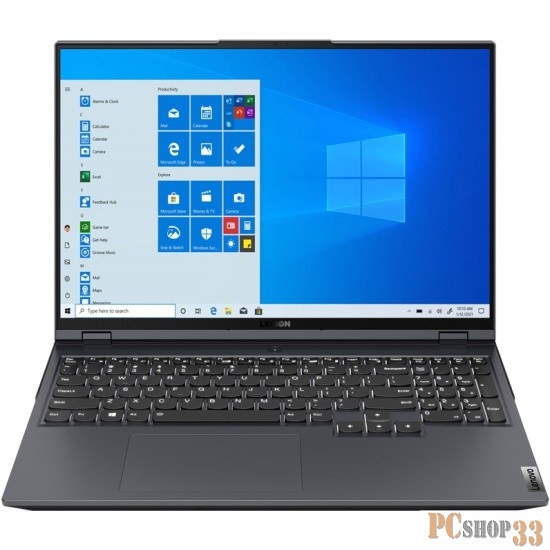 Ноутбук Lenovo Legion 5 Pro 16ITH6H 16.0 WQXGA(2560x1600) IPS/Intel Core i5-11400H 2.70GHz Hexa/16GB/512GB SSD/GF RTX3050 4GB/WiFi/BT5.1/HD Web Camera/80Wh/7,25 h/2,3 kg/DOS/1Y/GREY