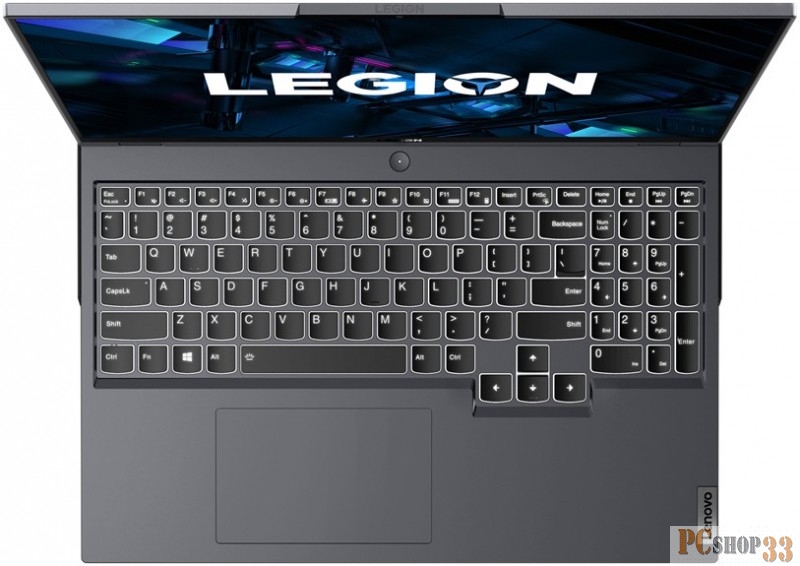 Ноутбук Lenovo Legion 5 Pro 16ITH6H 16.0 WQXGA(2560x1600) IPS/Intel Core i5-11400H 2.70GHz Hexa/16GB/512GB SSD/GF RTX3050 4GB/WiFi/BT5.1/HD Web Camera/80Wh/7,25 h/2,3 kg/DOS/1Y/GREY
