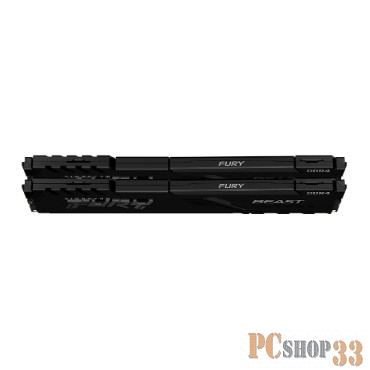 Память DIMM DDR4 32Gb (2x16Gb) PC28800 3600MHz CL18 1.35В Kingston FURY Beast Black (KF436C18BBK2/32-SP)