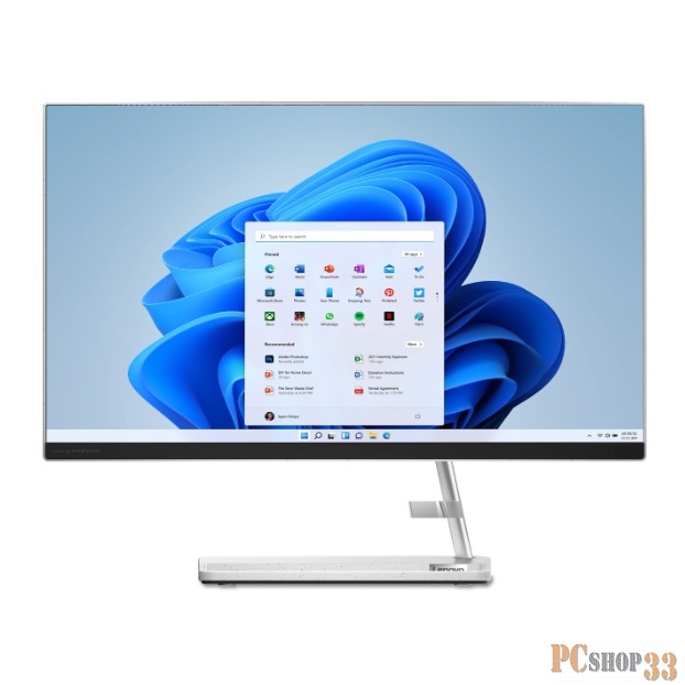 Моноблок Lenovo IdeaCentre AIO 3 24IAP7 23.8 FHD(1920x1080) IPS/Intel Core i3-1215U 1.20GHz (Up to 4.4GHz) Hexa/8GB/1TB+512GB SSD/Integrated/noDVD/WiFi/BT5. Web Camera/noCR/KB+MOUSE(WLS)/W11H SL Rus/1Y/WHITE