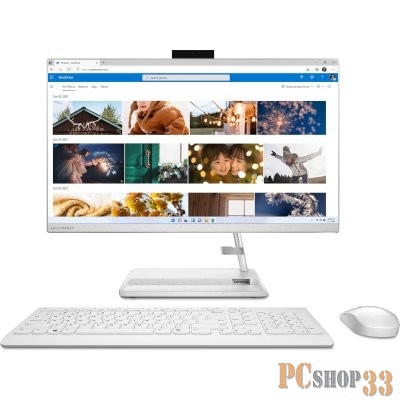 Моноблок Lenovo IdeaCentre AIO 3 24IAP7 23.8 FHD(1920x1080) IPS/Intel Core i7-1260P 1.50GHz (Up to 4.7GHz) Duodeca/16GB/512GB SSD/Integrated/noDVD/WiFi/BT5. Web Camera/noCR/KB+MOUSE(WLS)/W11H SL Rus/1Y/WHITE
