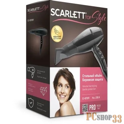 Фен Scarlett SC-HD70I91 (черный)