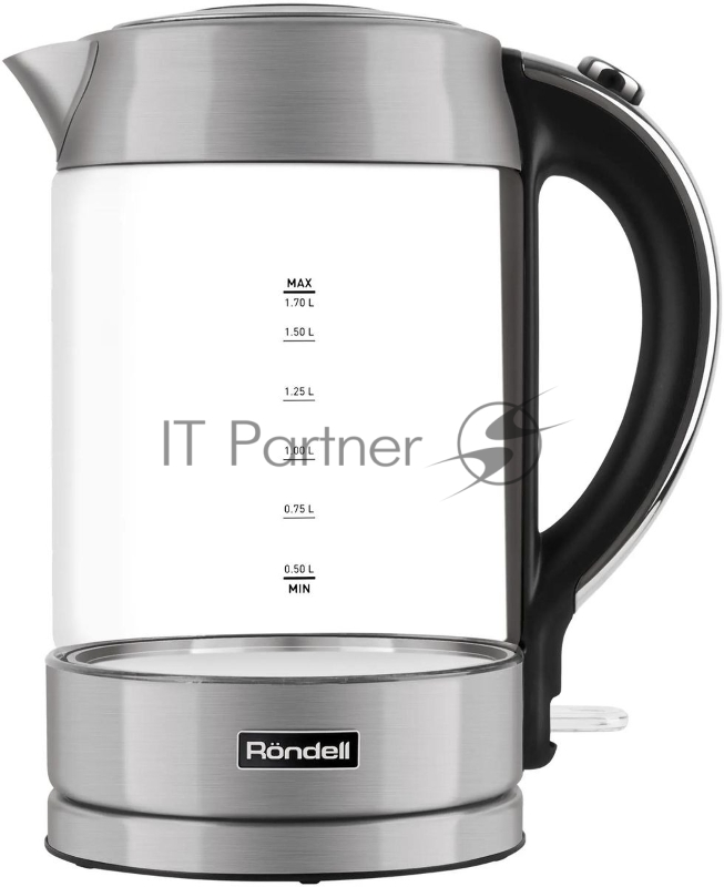 Чайник Rondell RDE-1001 (MC) серебро/черный