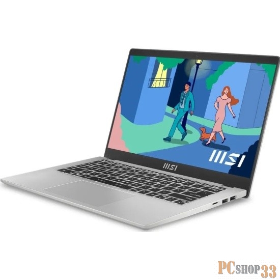 Ультрабук MSI Modern 14 C12MO-690RU Core i3 1215U 8Gb SSD256Gb Intel UHD Graphics 14 IPS FHD (1920x1080) Windows 11 Professional silver WiFi BT Cam (9S7-14J111-690)