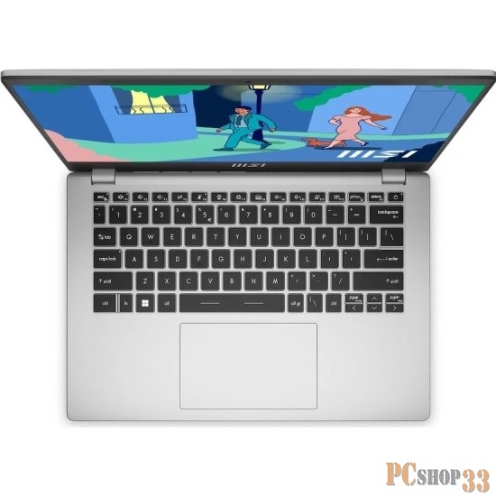 Ультрабук MSI Modern 14 C12MО-688RU Core i7 1255U 16Gb SSD512Gb Intel Iris Xe graphics 14 IPS FHD (1920x1080) Windows 11 Professional silver WiFi BT Cam (9S7-14J111-688)