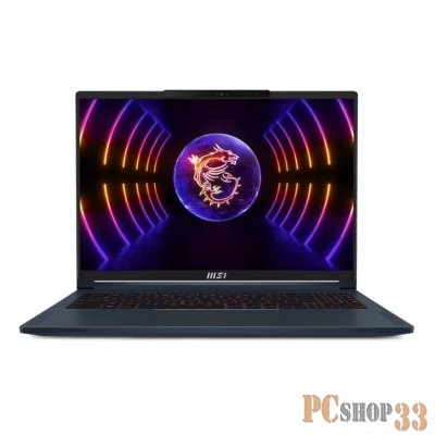 Ноутбук MSI Stealth 16 Studio A13VG-225RU Core i7 13700H 32Gb SSD2Tb NVIDIA GeForce RTX4070 8Gb 16 IPS QHD+ (2560x1600) Windows 11 Home dk.blue WiFi BT Cam (9S7-15F212-225)