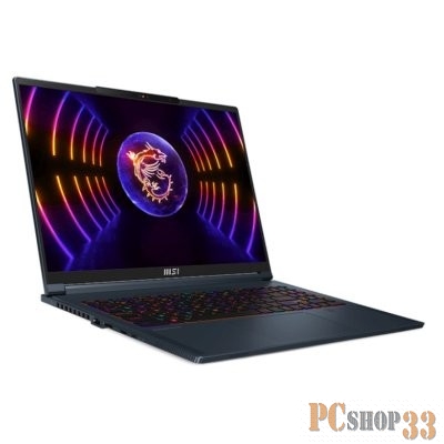 Ноутбук MSI Stealth 16 Studio A13VG-225RU Core i7 13700H 32Gb SSD2Tb NVIDIA GeForce RTX4070 8Gb 16 IPS QHD+ (2560x1600) Windows 11 Home dk.blue WiFi BT Cam (9S7-15F212-225)