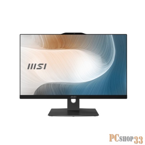 Моноблок MSI Modern AM242P 12M-670XRU 23.8 Full HD i5 1235U (1.3) 16Gb 1Tb 7.2k SSD256Gb Iris Xe noOS GbitEth WiFi BT 120W клавиатура мышь Cam черный 1920x1080
