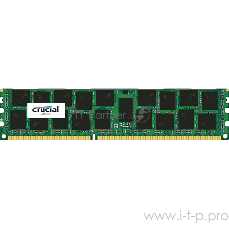 Модуль памяти DIMM 16ГБ DDR3 SDRAM Crucial CT16G3ERSLD4160B (PC12800, 1600МГц, CL11, Reg, ECC)