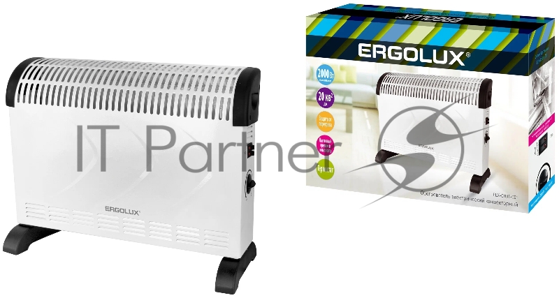 Тепловентилятор ELX-СH01-C01 220-240В 750/1250/2000Вт бел. Ergolux 14544