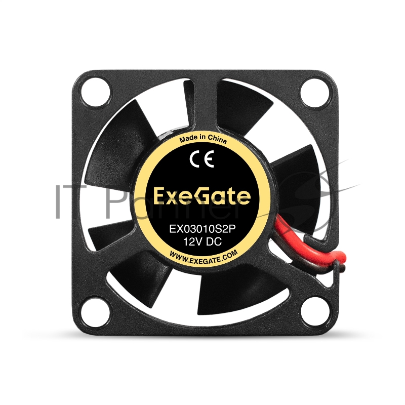 Вентилятор 12B DC ExeGate EX03010S2P (30x30x10 мм, Sleeve bearing (подшипник скольжения), 2pin, 1000RPM, 28,5dBA)
