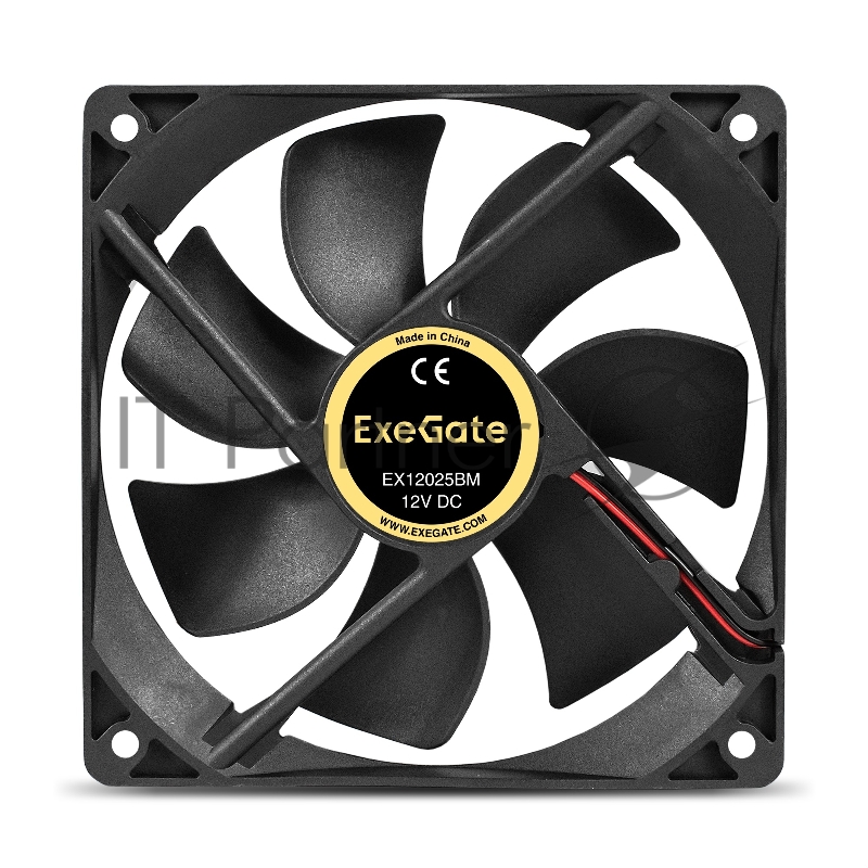 Вентилятор 12В DC ExeGate EX12025BM (120x120x25 мм, 2-Ball (двойной шарикоподшипник), Molex, 1550RPM, 25dBA)
