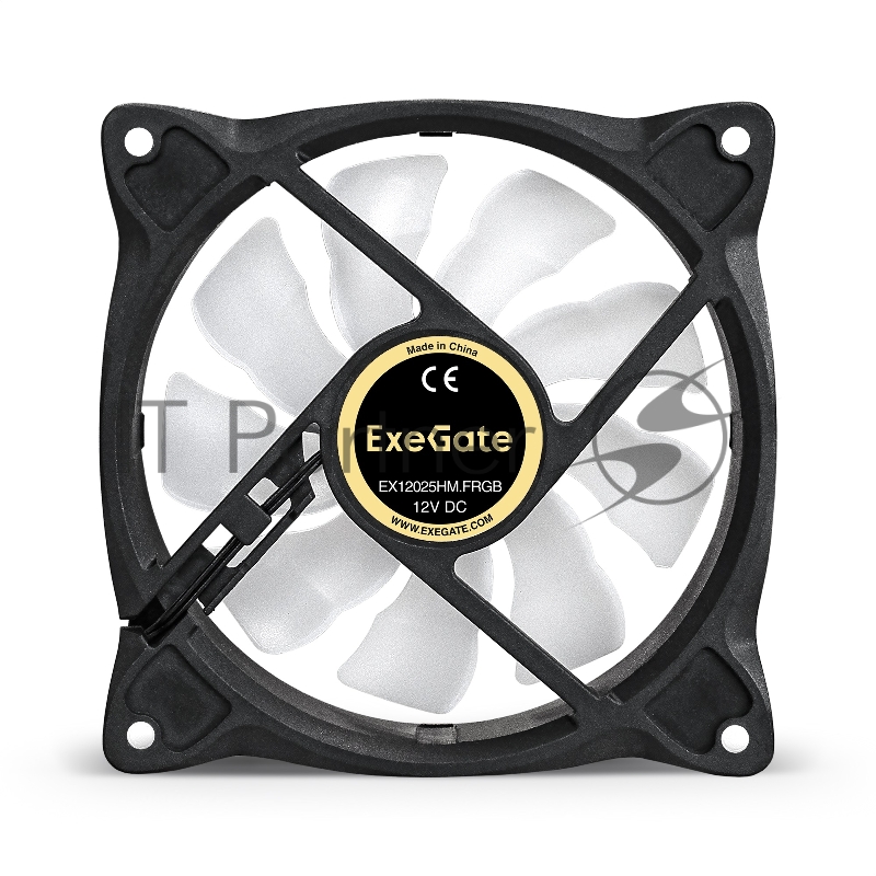 Вентилятор 12В DC ExeGate EX12025HM.FRGB (120x120x25 мм, Hydraulic bearing (гидродинамический), Molex, 1100RPM, 20dBA)