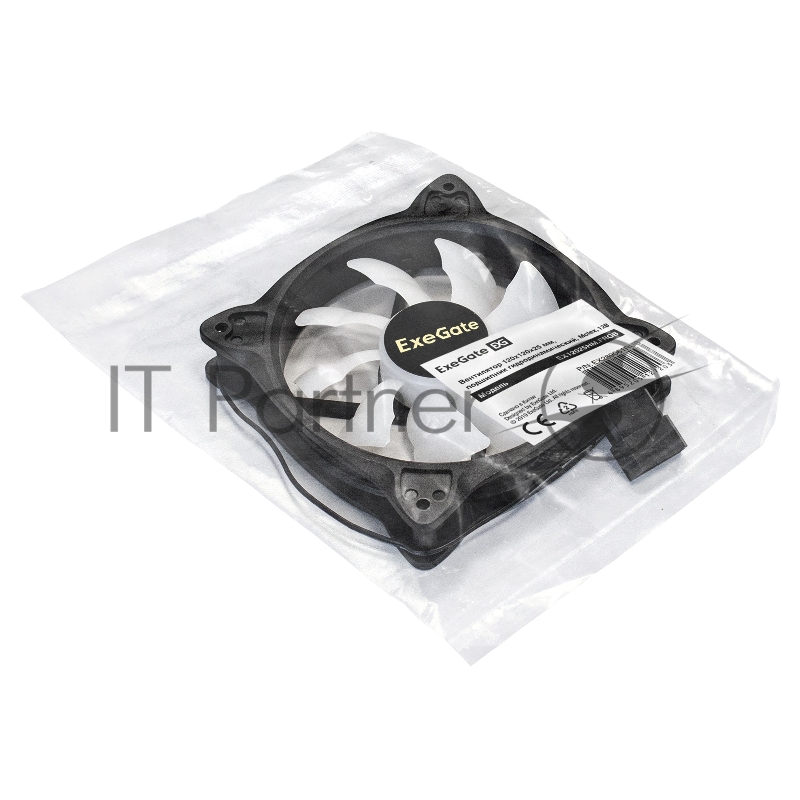 Вентилятор 12В DC ExeGate EX12025HM.FRGB (120x120x25 мм, Hydraulic bearing (гидродинамический), Molex, 1100RPM, 20dBA)