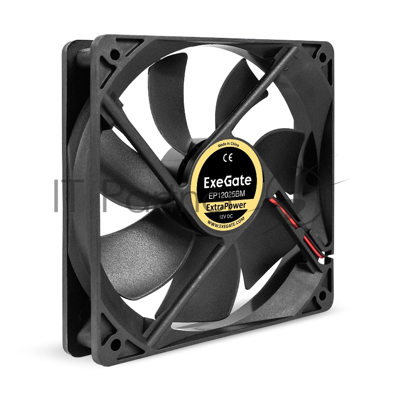 Вентилятор 12В DC ExeGate ExtraPower EP12025BM (120x120x25 мм, 2-Ball (двойной шарикоподшипник), Molex, 1850RPM, 30dBA)