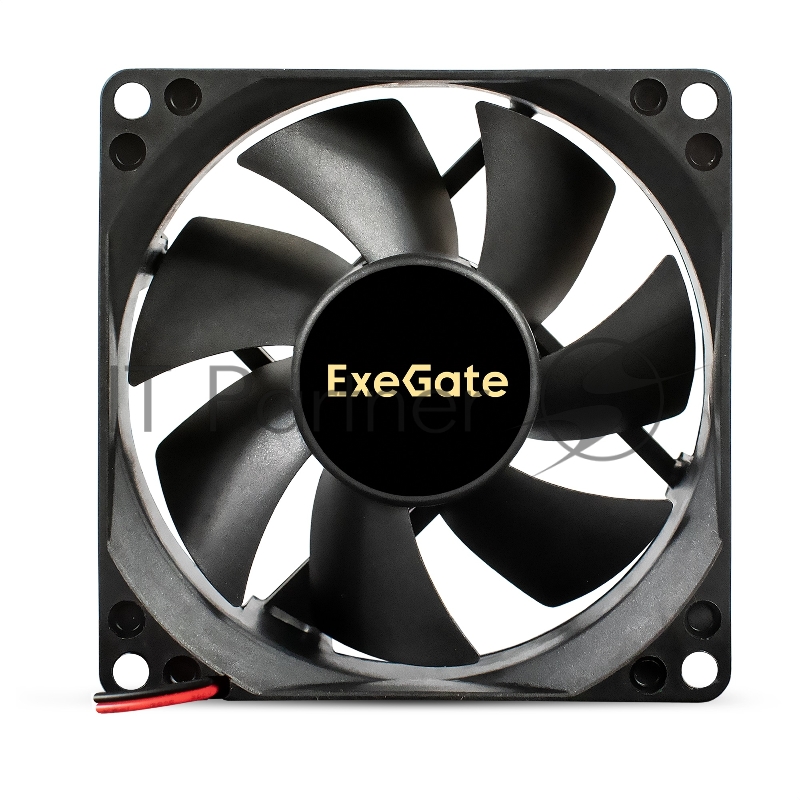 Вентилятор 24B DC ExeGate EX08025S2P-24 (80x80x25 мм, Sleeve bearing (подшипник скольжения), 2pin, 2800RPM, 28dBA)